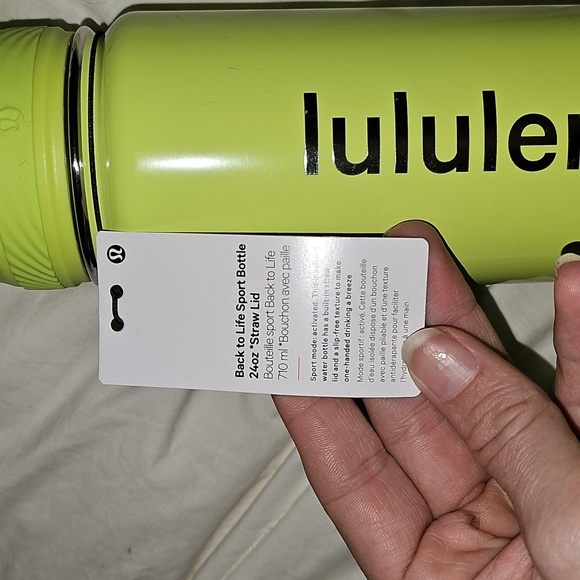 Back To Life Sports Bottle 24 Oz Straw Lid!! SOUR/SLVR!! Nwts! - Picture 9 of 9